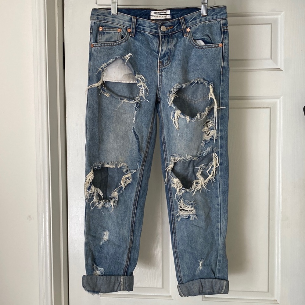 One X One Teaspoon Awesome Baggies Jeans Distressed 25